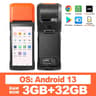Handheld Android POS Terminal With 58mm Thermal Receipt Printer And US Plug 3