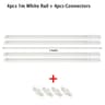 Adjustable LED Track Light Rails With Straight And L Shape Connectors 6