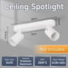 Modern GU10 LED Ceiling Spotlight With Replaceable Bulb For Home Lighting 2