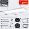 High Brightness 6500K LED Industrial Ceiling Panel Light For Shops And Garages 4