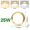 Elegant Gold LED Ceiling Downlight 10W 15W 25W For Modern Home Lighting 4