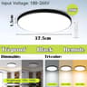 Modern RGB Dimmable LED Ceiling Light With Remote Control 7