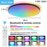 Modern RGB Dimmable LED Ceiling Light With Remote Control 13