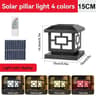 Waterproof Solar LED Pillar Light With Remote Control And 4 Color Modes 2