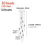 Luxury Crystal Spiral LED Staircase Chandelier For High Ceiling Living Rooms 5