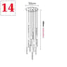 Luxury Crystal Spiral LED Staircase Chandelier For High Ceiling Living Rooms 8