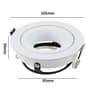 Adjustable GU10 MR16 Recessed Downlight Frame For Modern Ceiling Lighting 2