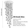 Modern Spiral Crystal Ball LED Chandelier For Staircase And Foyer Lighting 14