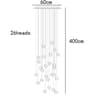 Modern Staircase Chandelier For Elegant Living Room And Dining Room Lighting 6