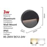 Waterproof Outdoor LED Wall Stair Light For Porch And Terrace 1