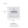Recessed LED Stair Light With Motion Sensor For Indoor And Outdoor Walls 12