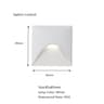 Recessed LED Stair Light With Motion Sensor For Indoor And Outdoor Walls 4
