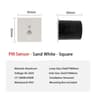 1W Round Recessed LED Stair Light With Motion Sensor For Indoor And Outdoor Use 11