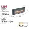 Waterproof Outdoor LED Wall Step Light For Porch And Fence 4