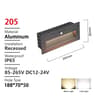 Outdoor Motion Sensor LED Step Light With Waterproof Recessed Design 9