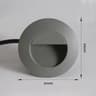 3W Waterproof Round LED Stair Step Wall Light For Outdoor Spaces 2