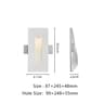 Minimalist Gypsum Recessed LED Stair Step Wall Light For Indoor Lighting 7