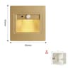 Smart PIR Motion Sensor Recessed LED Stair Light For Indoor Walls 11