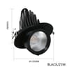 15W Adjustable Recessed COB LED Ceiling Spotlight For Home And Shop Displays 5