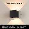 Adjustable IP65 Outdoor Motion Sensor Wall Sconce For Porch And Balcony 3