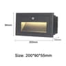 Waterproof Motion Sensor LED Stair Step Wall Light For Indoor And Outdoor Use 5