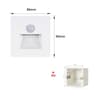 PIR Motion Sensor LED Stair Step Wall Light With BuiltIn Backlight 9