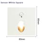Round Or Square Recessed Motion Sensor LED Stair Light With 60mm Mounting Box 4