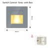 2W Recessed LED Motion Sensor Stair Step Wall Light With Mounting Box 12