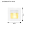 2W Recessed LED Motion Sensor Stair Step Wall Light With Mounting Box 2