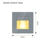 2W Recessed LED Motion Sensor Stair Step Wall Light With Mounting Box 4