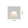 3W IP65 Waterproof LED Motion Sensor Outdoor Stair Step Light 2
