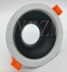 Round Recessed GU10 MR16 Ceiling Spotlight Frame In Black Or White 4