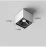 7W 10W Mini Square LED Surface Mounted Ceiling Spotlight For Stair Lighting 3