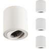 Adjustable GU10 Surface Mounted Ceiling Spotlight In White 2