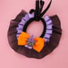 Halloween Pet Collar Bandana With Pumpkin Bow Lace Trim  Bat Wings Adjustable Sizes 8