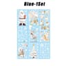 Reusable Christmas Window Clings Snowman  Tree White Static Decals For Glass Doors 4