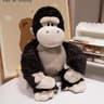 Cute Cartoon Black Gorilla Plush Toy Soft Stuffed Animal Gift For Kids 6