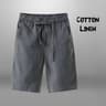 Mens CottonLinen Casual Shorts With Drawstring Waist Breathable Beach  Gym Style 4