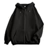Mens High Street Hoodie ZipUp Jacket Loose Fit Solid Color 6