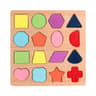 Wooden Alphabet  Numbers Learning Puzzle Board  Montessori Shapes Matching Game 5