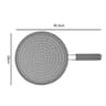 Silicone Kitchen Splatter Screen With Handle  HeatResistant Oil Splash Guard Pan Cover 6