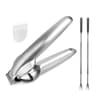 HeavyDuty Chestnut Cracker With NonSlip Handle  Stainless Steel Nut Opener Tool 4