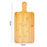 Large Bamboo Cutting Board With Handle  Wooden Chopping  Serving Board For Kitchen Prep 4