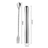 Stainless Steel Cocktail Muddler  Mixing Spoon Set  Professional Bar Stirrer Tools 2Piece 4