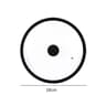 Universal Tempered Glass Pot Lid With Silicone Rim  Vented Cover For Pots Pans  Skillets 4