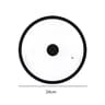 Universal Tempered Glass Pot Lid With Silicone Rim  Vented Cover For Pots Pans  Skillets 7
