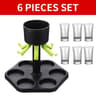 6Shot Buddy Dispenser With Holder  Plastic Shot Dispenser  Liquor Pourer For Parties 3