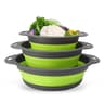 Foldable Collapsible Colander Set With SelfDraining Base  SpaceSaving Vegetable  Fruit Washing Bask 1