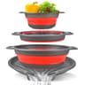 Foldable Collapsible Colander Set With SelfDraining Base  SpaceSaving Vegetable  Fruit Washing Bask 6