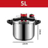 Stainless Steel Pressure Cooker With Glass Lid  5L7L ExplosionProof EnergySaving Cooker For Gas  In 2